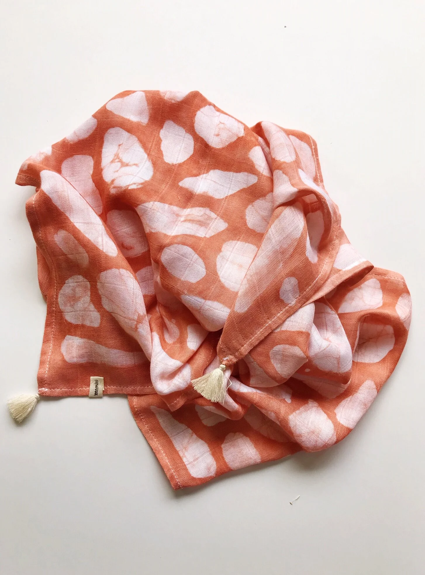 Bamboo Muslin, Mosaic- Henna Clay