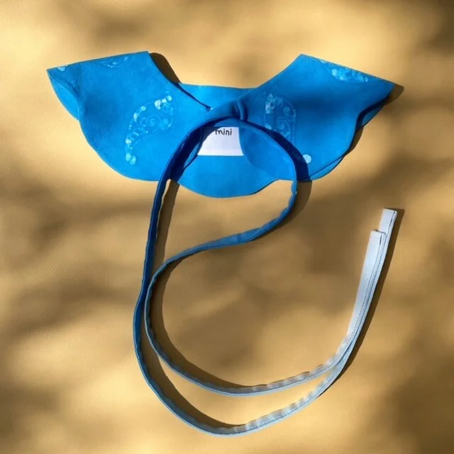 The Scallop Collar- Shankha Blue, MAMA