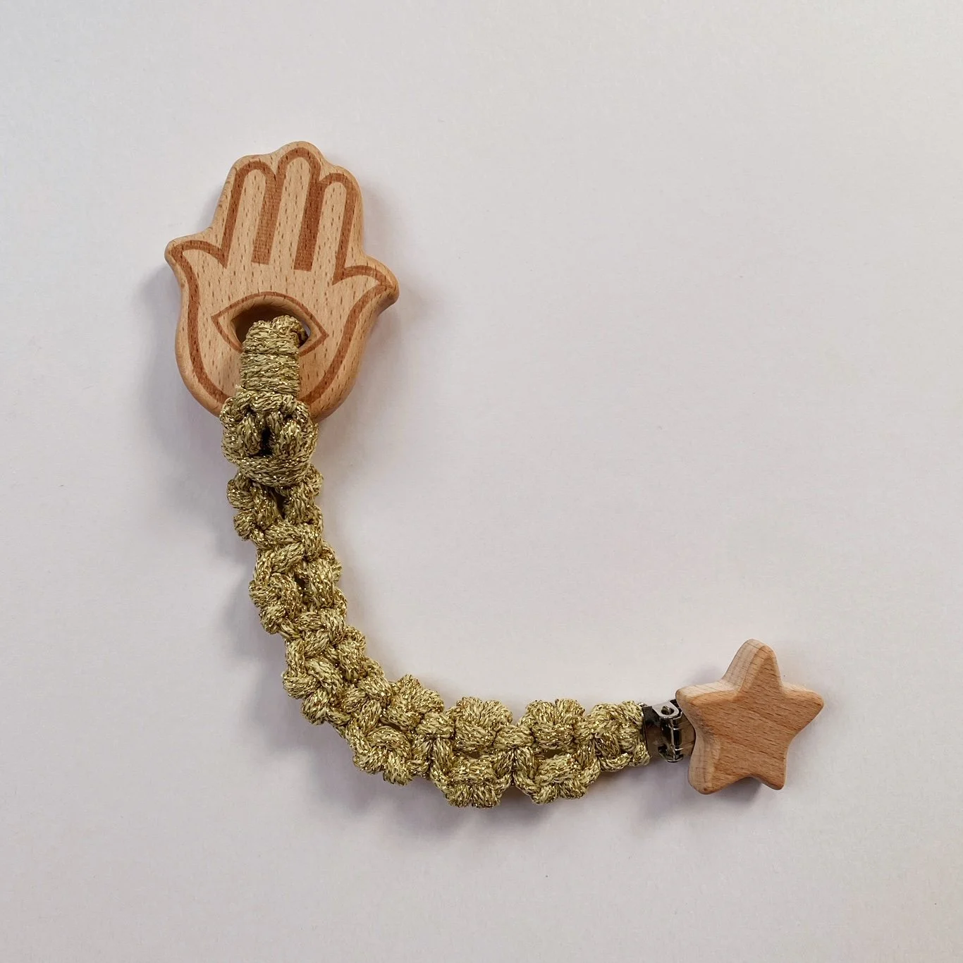 Baby Clip, Japanese Rope - Gold