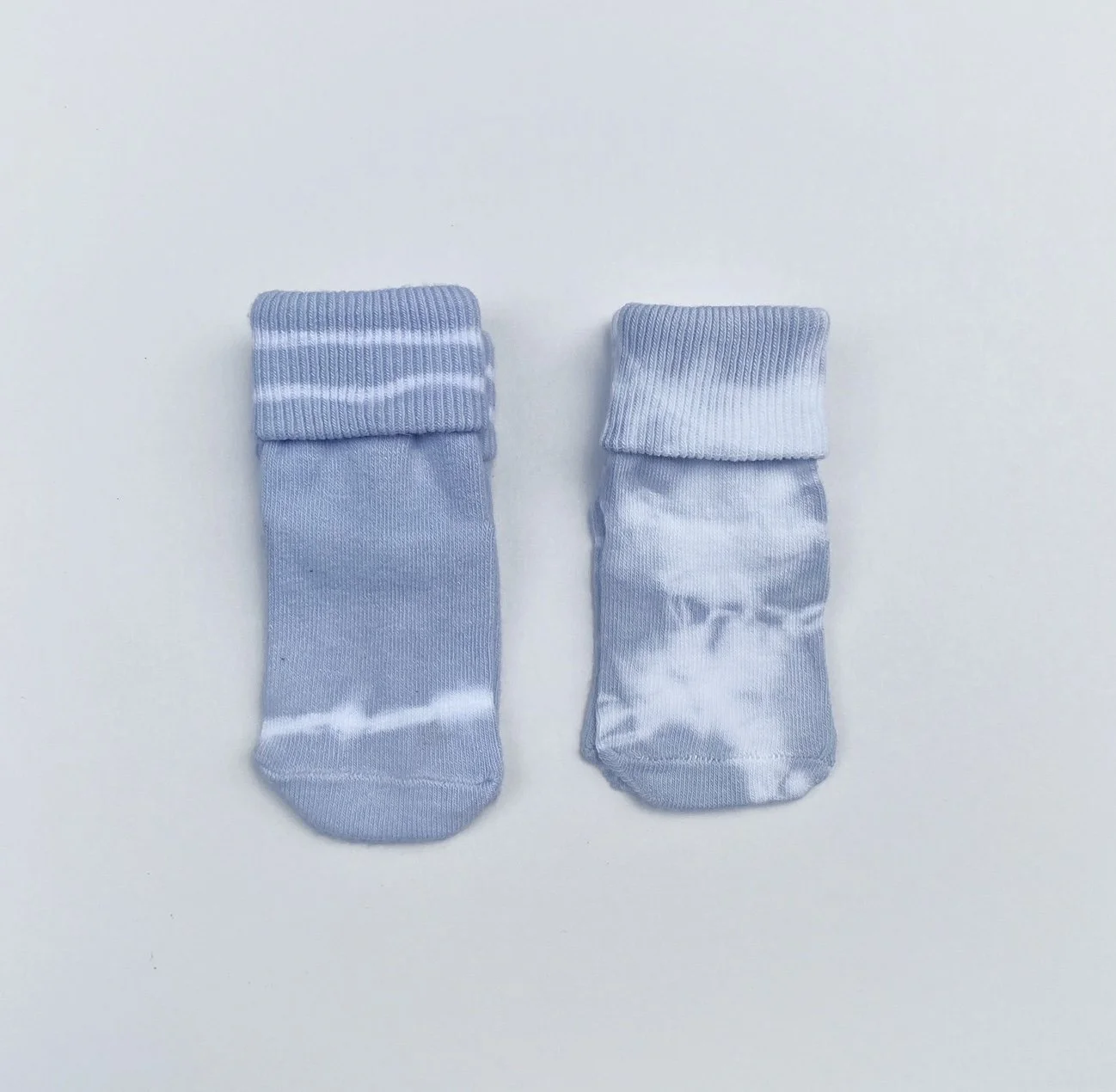 Organic Sock- Stripe, Moon Light