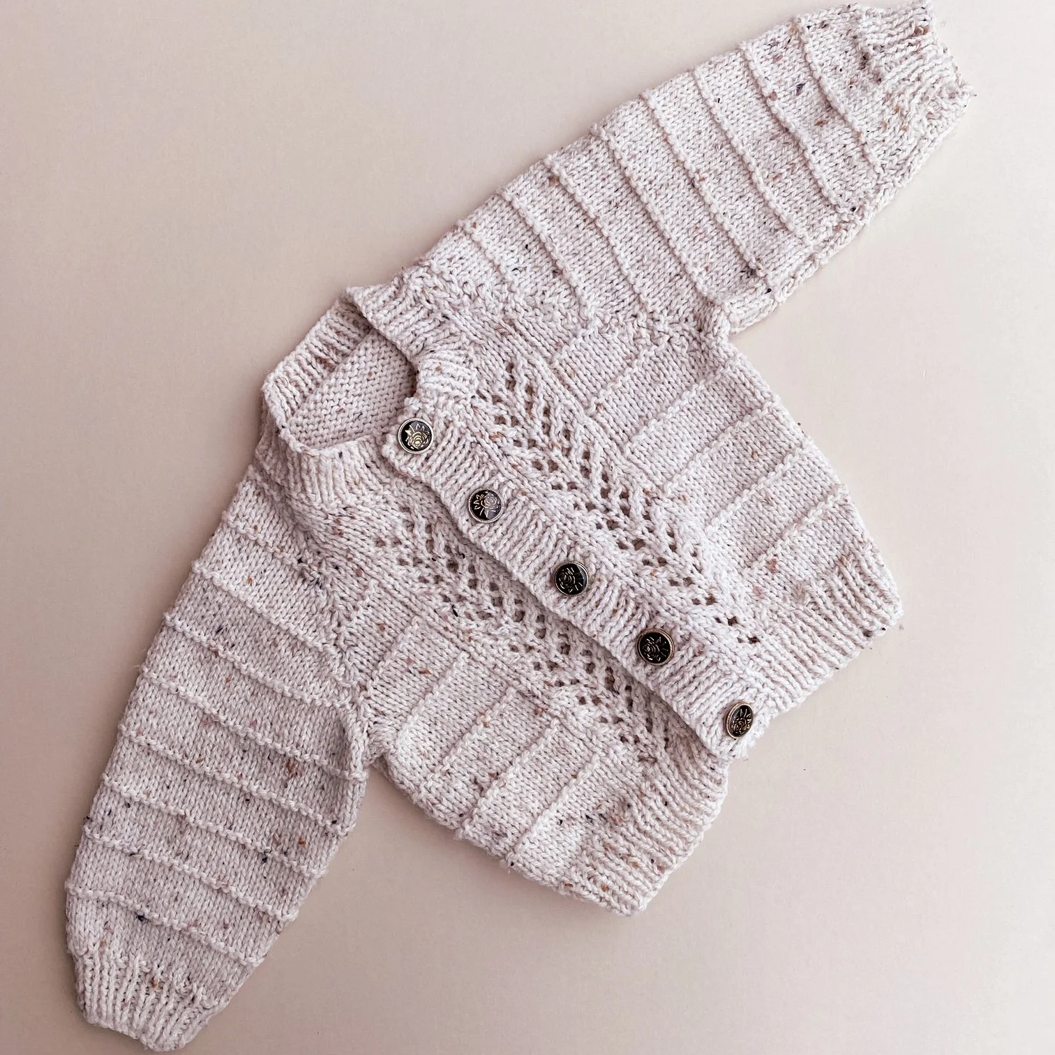 80's Vintage 'OAT' Cardigan 6-18M