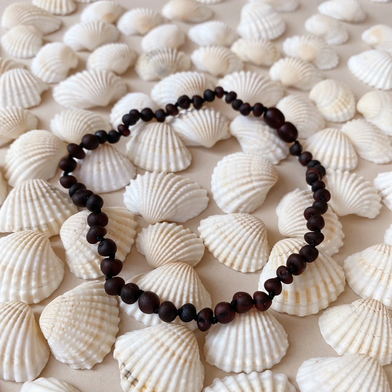 Baltic Amber Necklace- Black Cherry