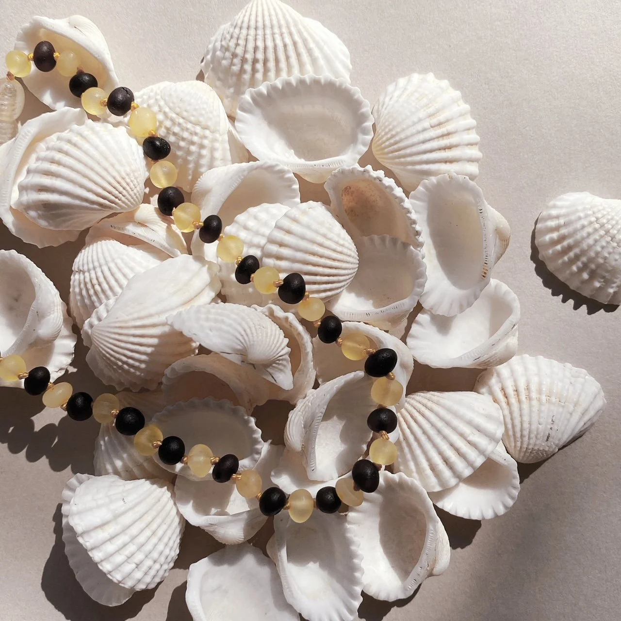 Baltic Amber Necklace- Stripe