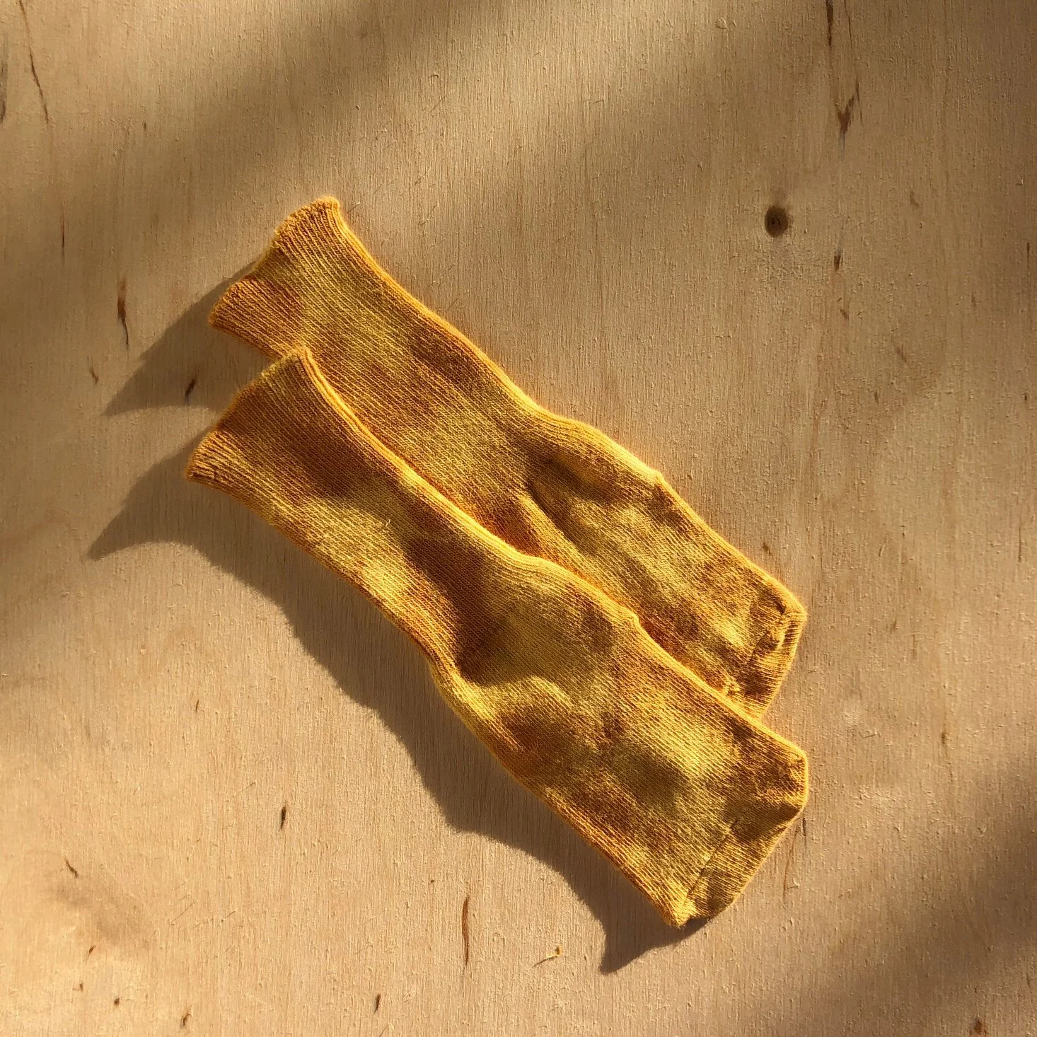 Organic Socks- Shibori, Turmeric