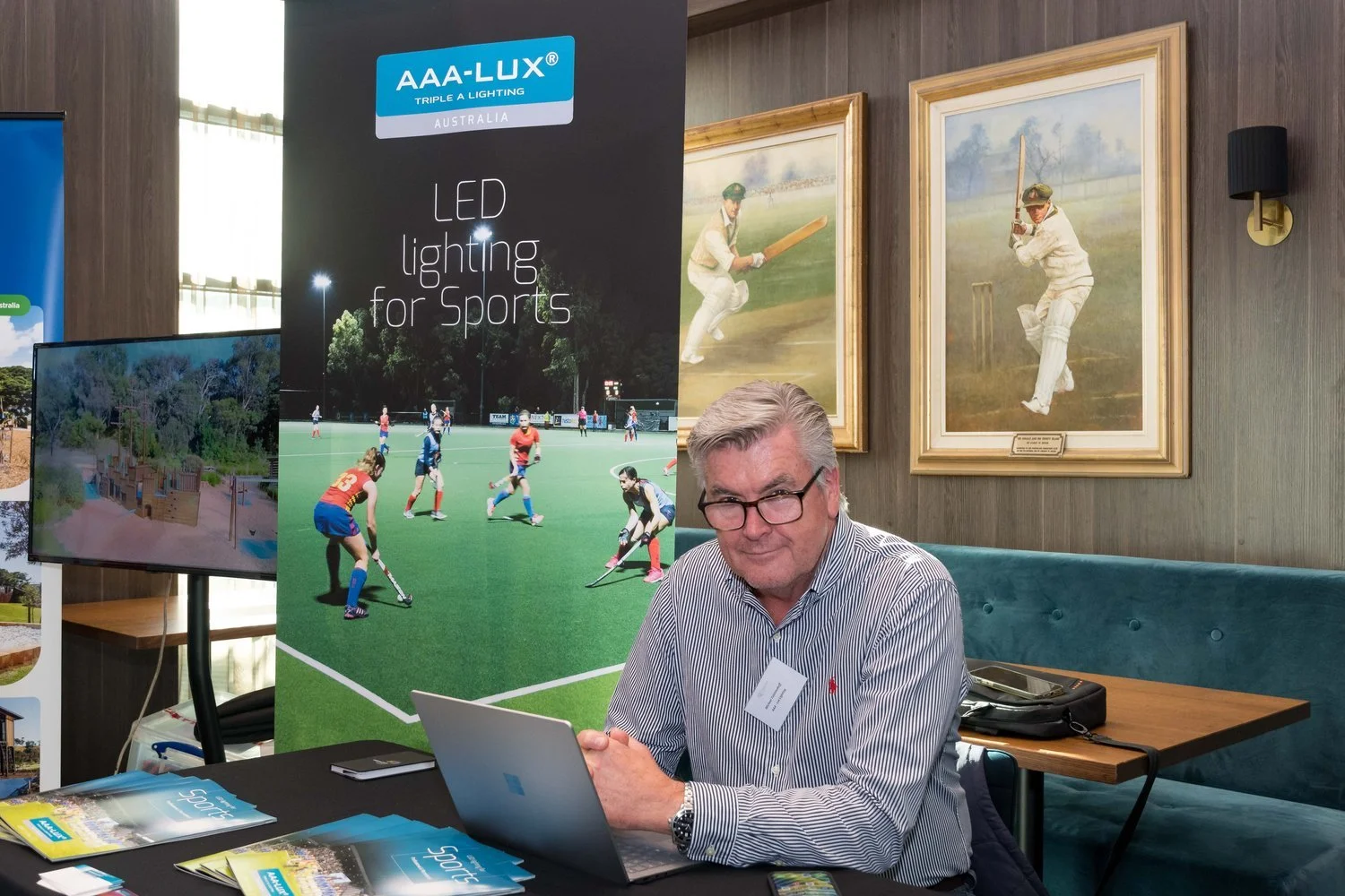 Stallholder at the Parks and Leisure Queensland Conference and Awards Night at The Gabba, Brisbane