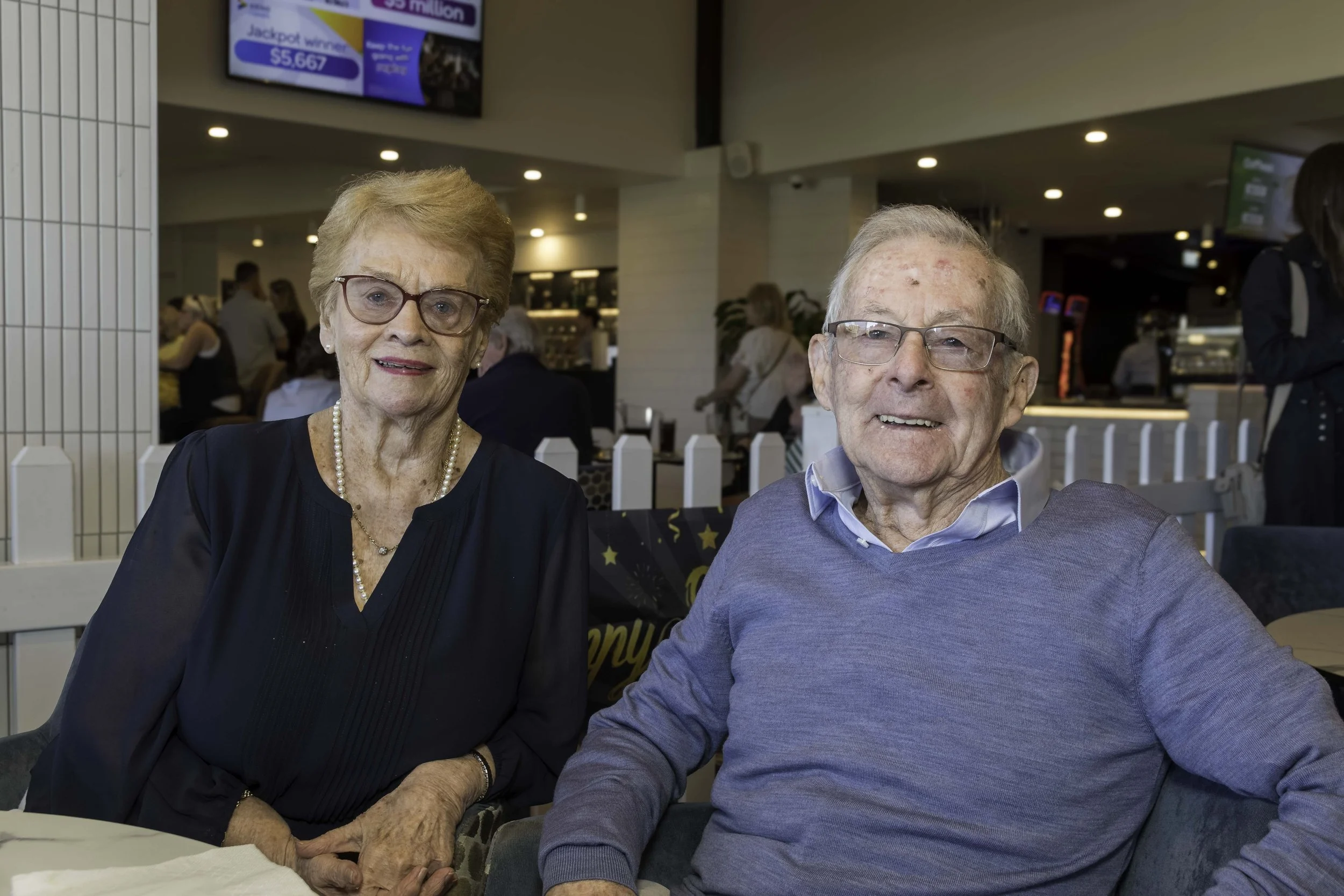 90th birthday portrait at Burleigh Leagues Club