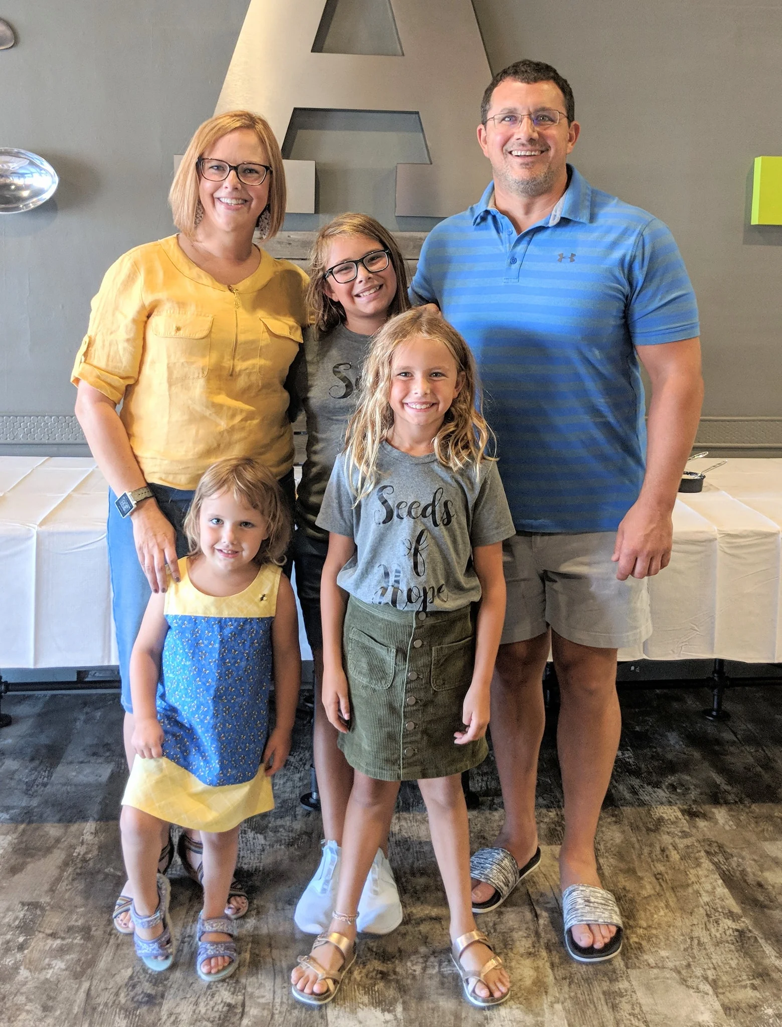 Craig & Katie Vasil with daughters, Rowan, Harper, and Fallon.