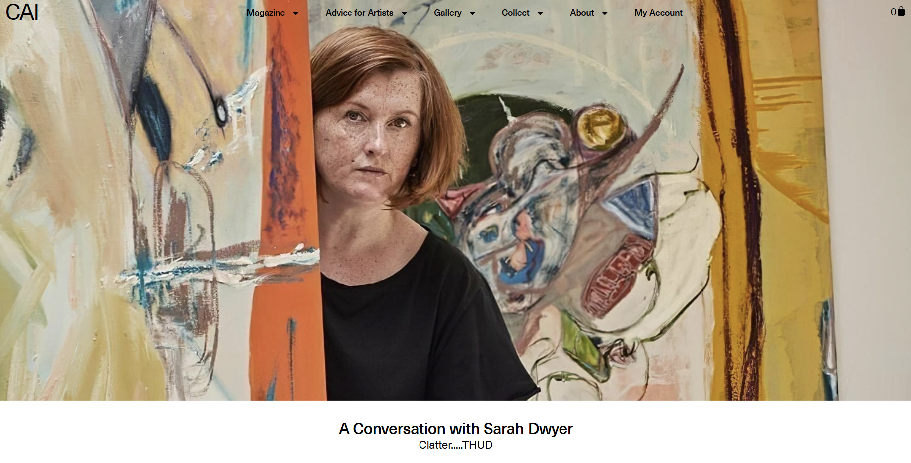 Contemporary Arts Issue, “A Conversation with Sarah Dwyer: Clatter…..THUD”, February 2023
