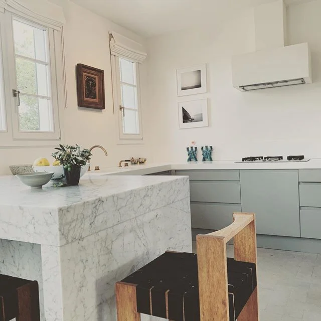 Ibiza 70s Hacienda.....Kitchen. #70sbarstool #nadavkander #marknewson #ibiza #ibizakitchen #lemonslotsoflemons #olives #jasperconranchinoiserie #vola #bespoke #70sforever