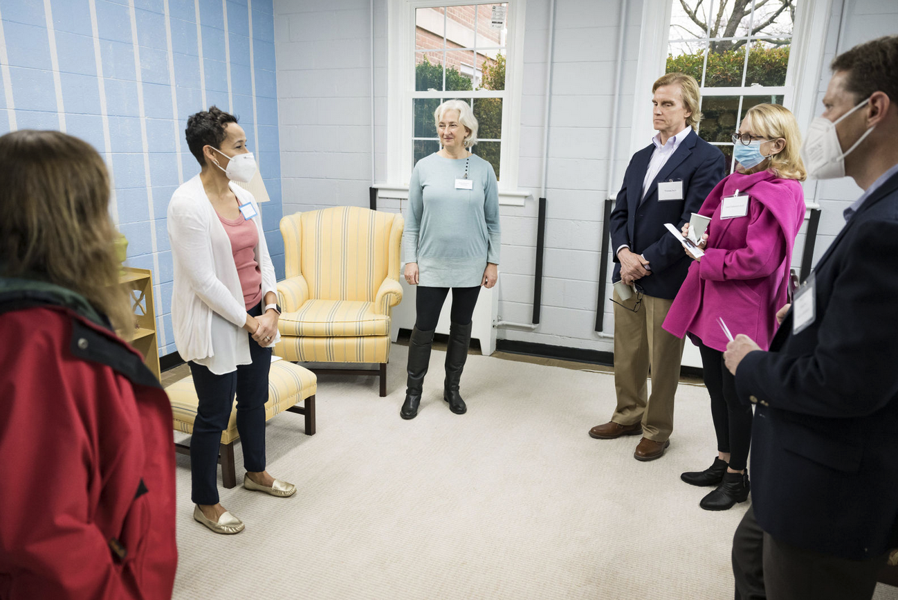 Guests were told about each space and how it is used by our volunteer and staff who were on site to speak about our patient care.