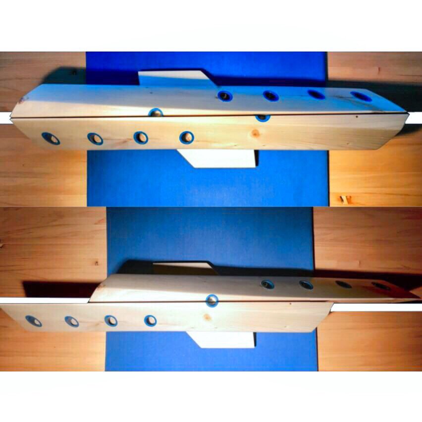 Two pairs of magnets hold the structure of the Menorah together in two different configurations: compact and open.