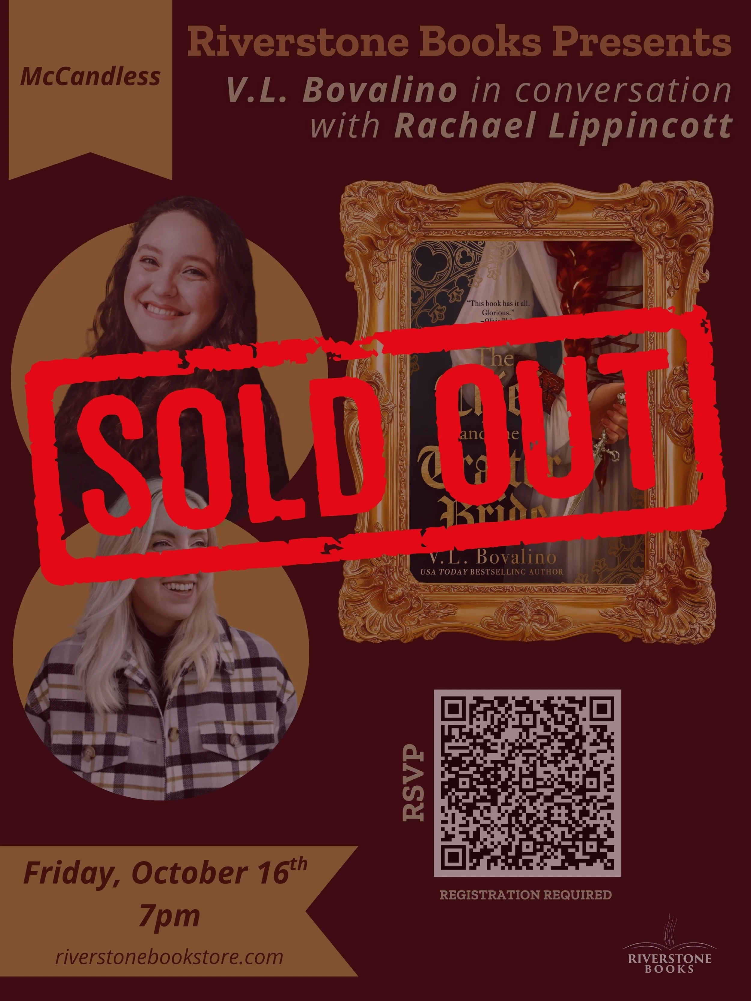 An Evening with V.L. Bovalino in Conversation with Rachael Lippincott