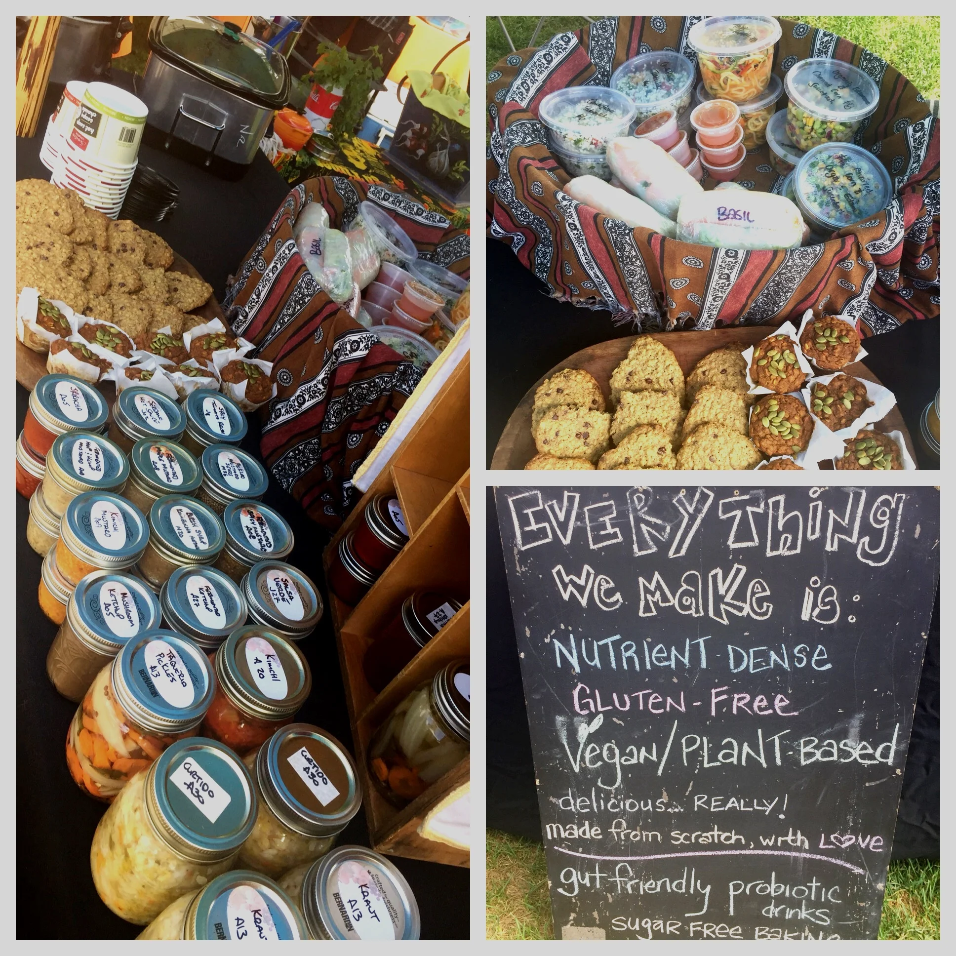 fermented condiments, sugar free baking, hot lunch options