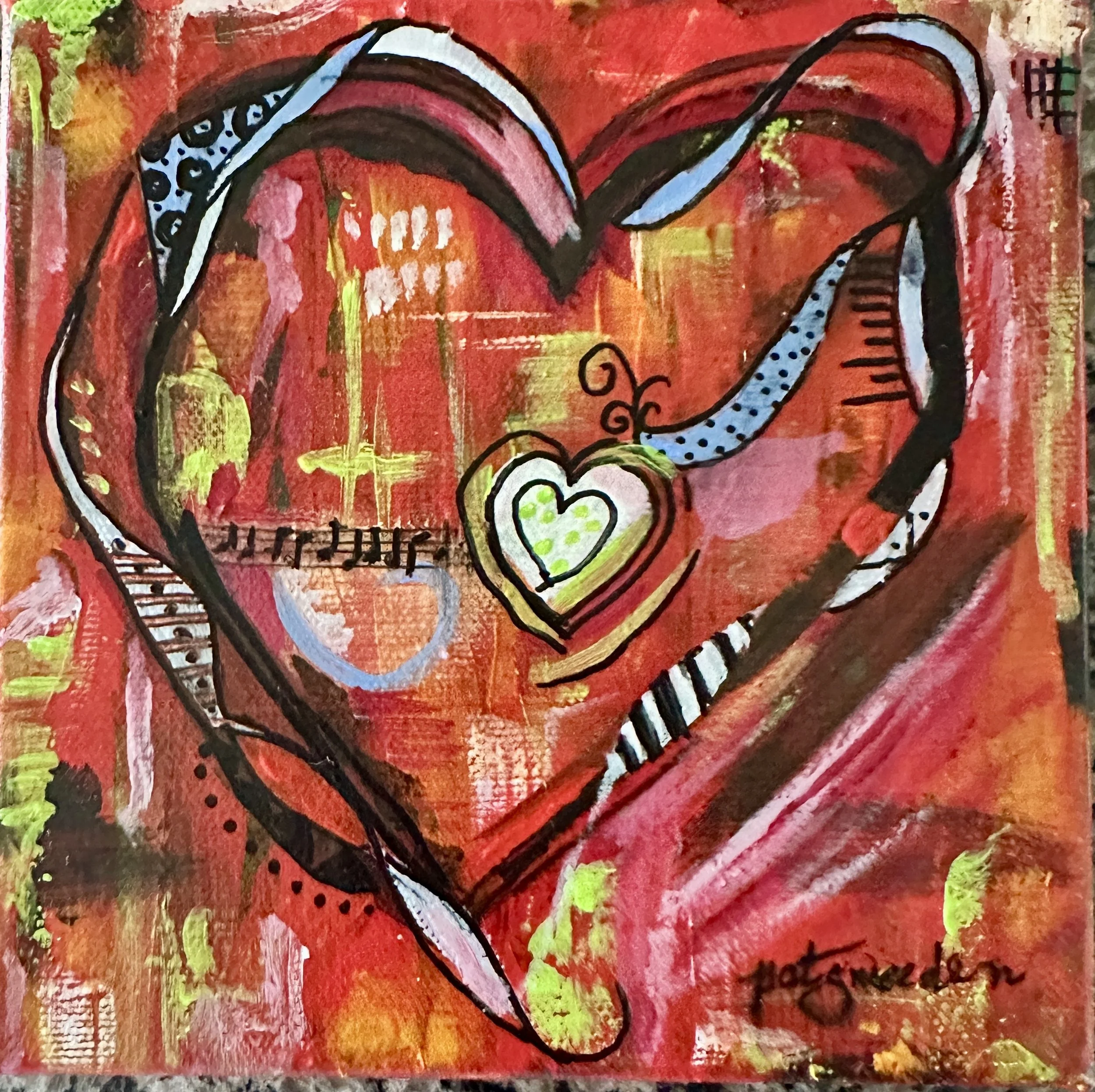 Hearts are 6x6x1.5" $45 includes shipping