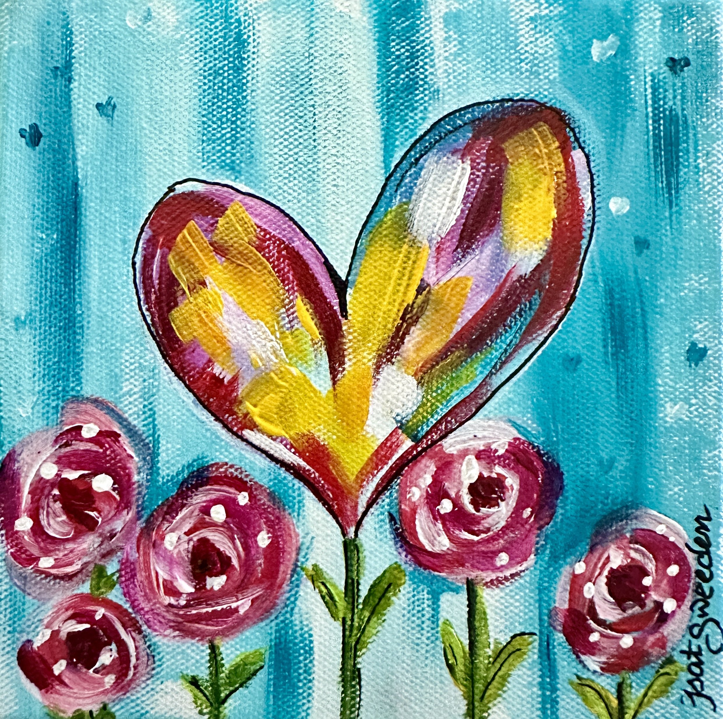 Hearts are 6x6x1.5" $45 includes shipping