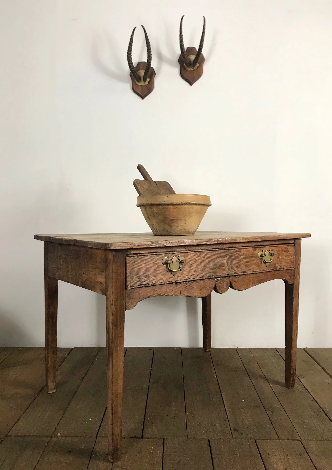 Antique Georgian Country Farmhouse Hall Table