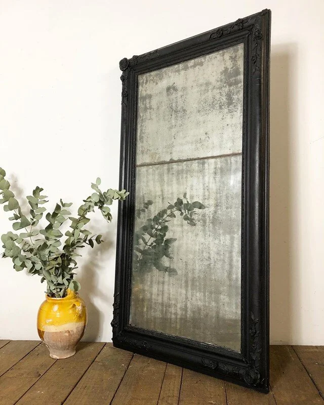 19th Century Antique French Foxed Mirror