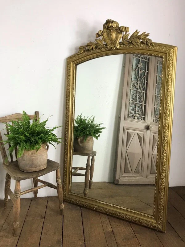 Large 19th Century Antique French Mirror