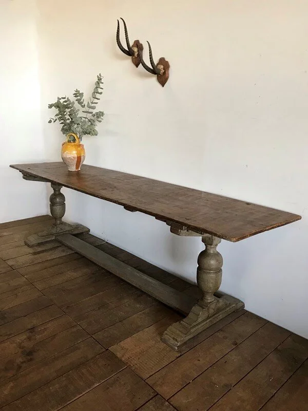 19th Century French 2.6m Kitchen Console Table