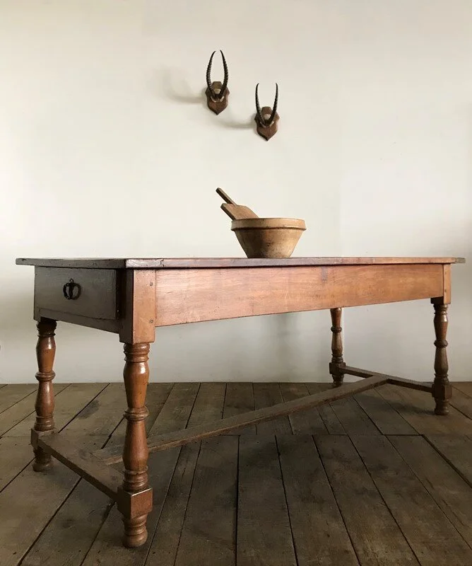 Antique French Farmhouse Refectory Kitchen Table