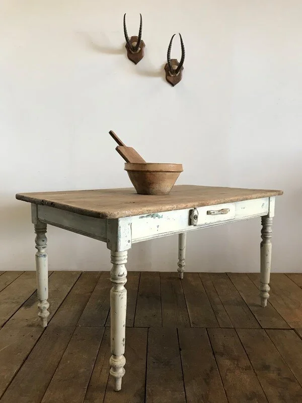 Antique French Farmhouse Kitchen Table