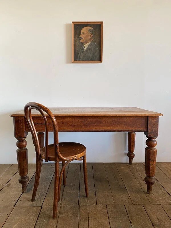 Victorian Antique Mahogany Library Table