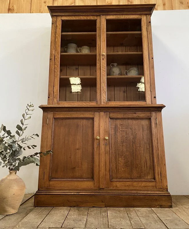 Early 1900s Oak School Cabinet Dresser
