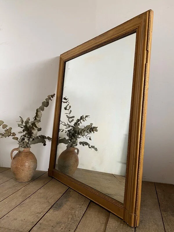 19th Century Antique French Overmantle Mirror