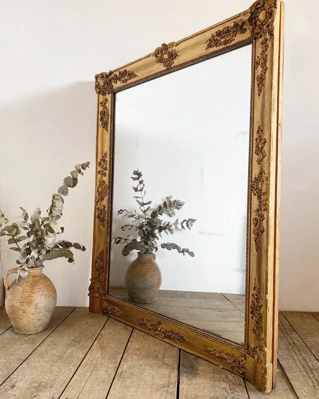 Large 19th Century French Overmantle Mirror