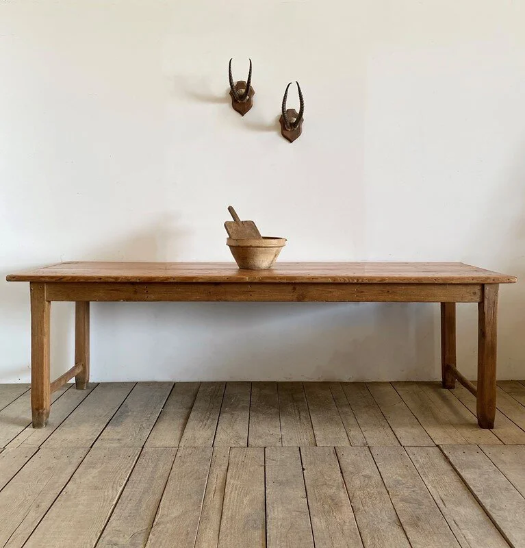 19th Century 2.4m French Refectory Kitchen Table