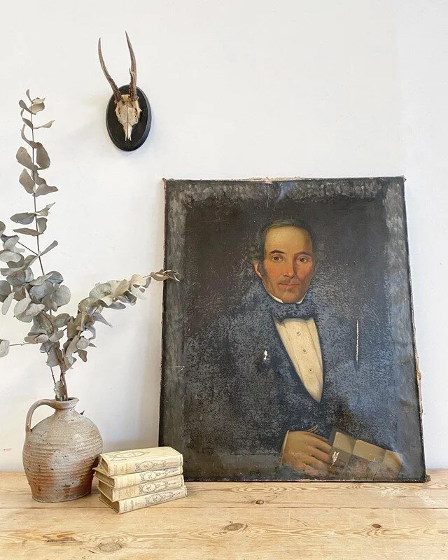 19th Century French Gentleman’s Oil Portrait