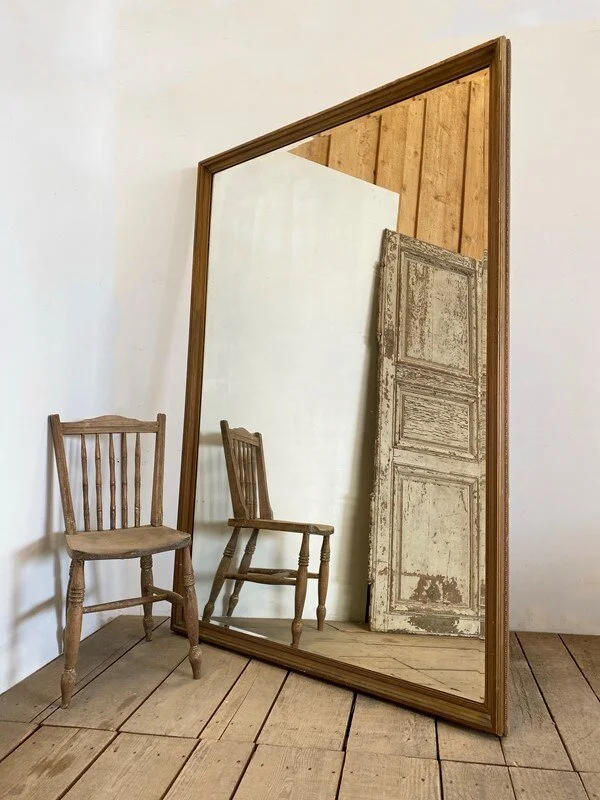 Victorian 1.9m Floor Standing Bevelled Mirror