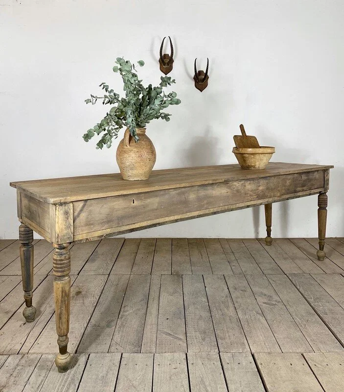 Victorian Antique Rustic 2.3m Drapers Table