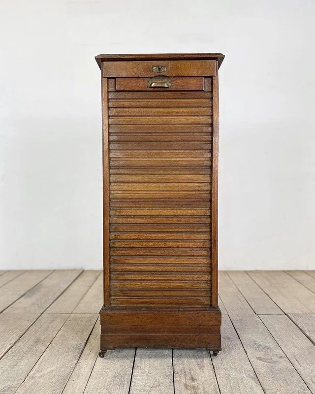 Early 1900s French Tambour Cabinet