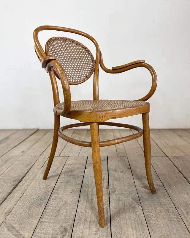 Vintage Mid Century French Bentwood Armchair