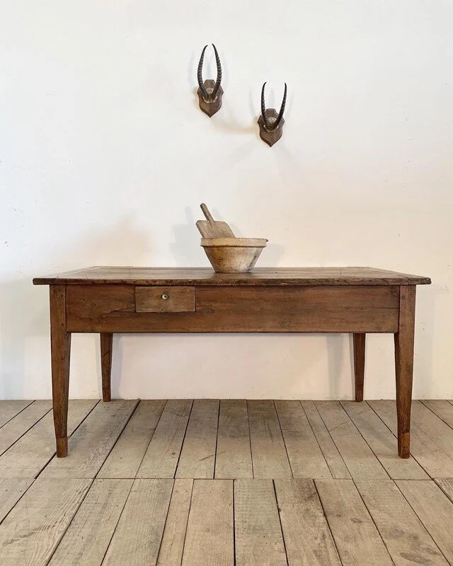 Antique French Farmhouse Kitchen Dining Table