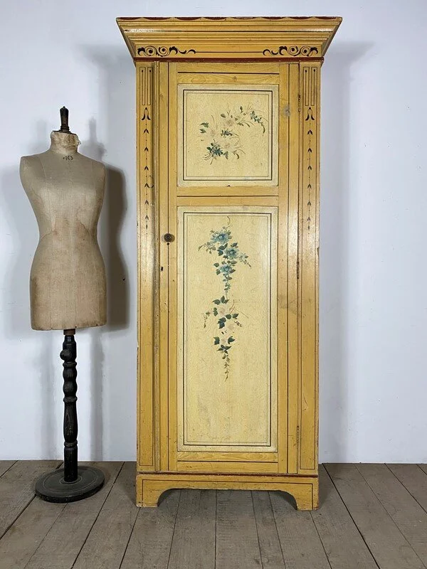 Original Painted Antique Italian Wardrobe