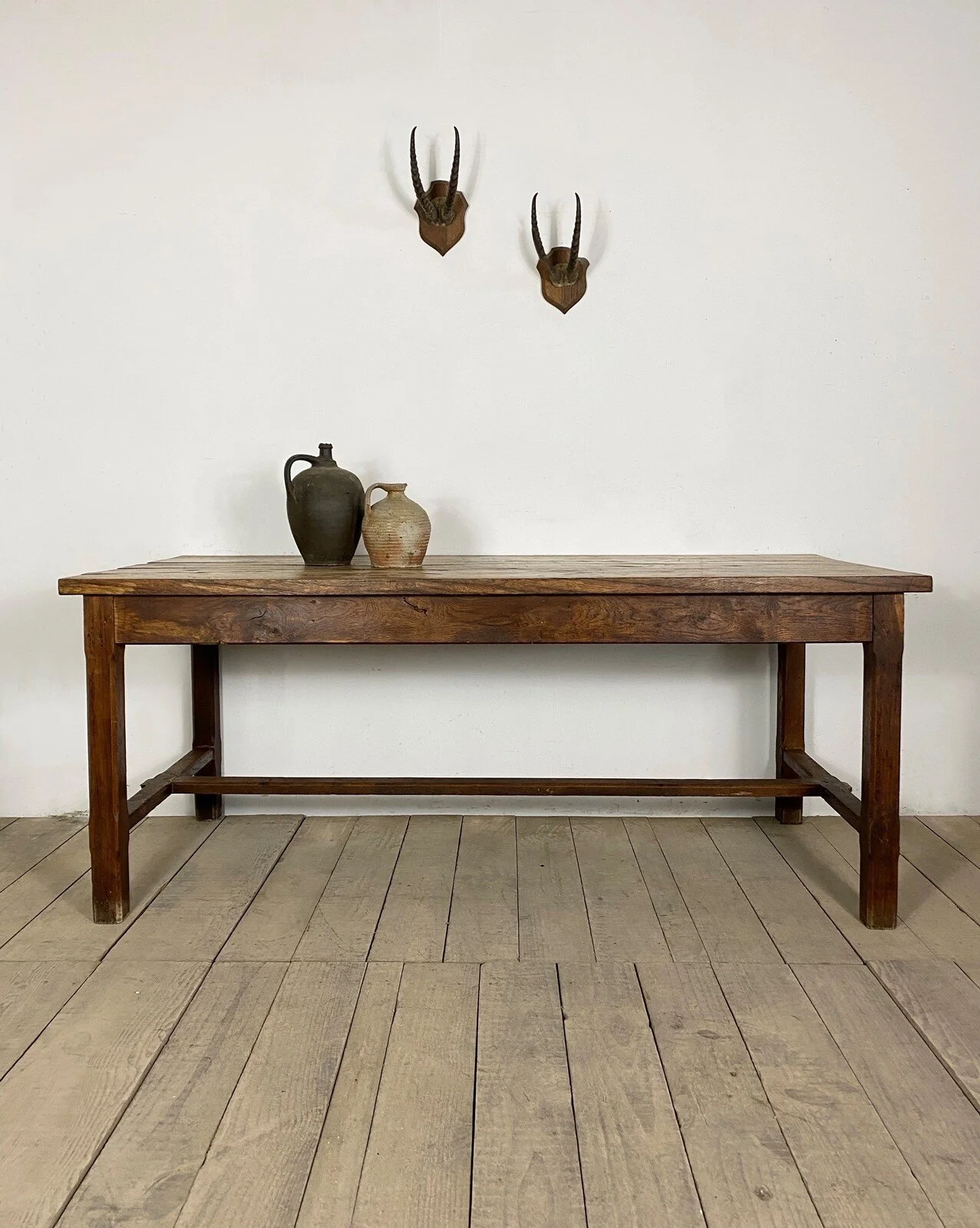 19th Century French Oak & Elm Refectory Table