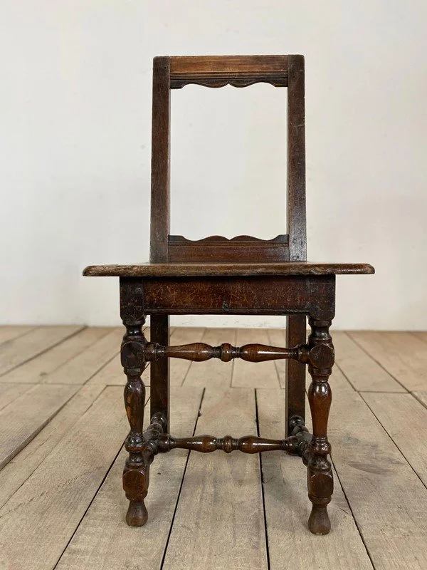 18th Century French Oak Hall Chair