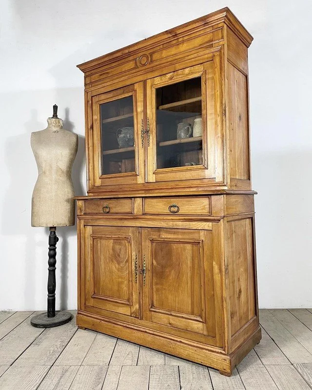 19th Century Antique French Glazed Cabinet