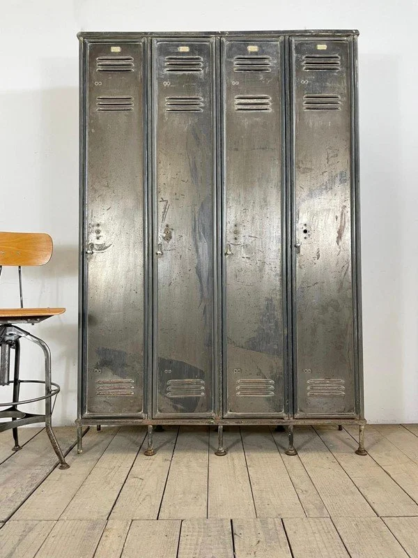 Vintage Industrial Metal Lockers