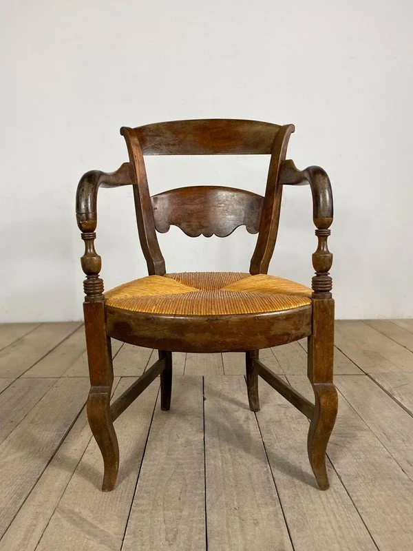 Antique Arts & Crafts Wicker Armchair