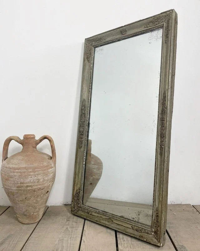 19th Century Antique French Foxed Mirror