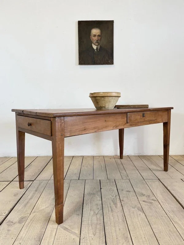 19th Century Antique French Fruitwood Table