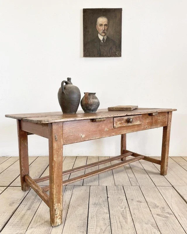 Victorian Antique Irish Pine Refectory Kitchen Table