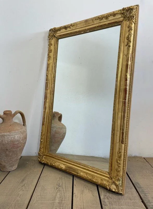 19th Century Antique French Gilt Mirror