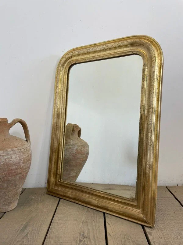 19th Century Antique French Gilt Louis Philippe Mirror