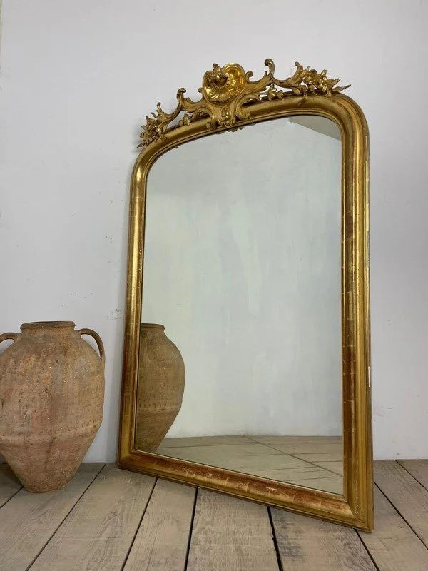 19th Century Antique French Gilt Mirror