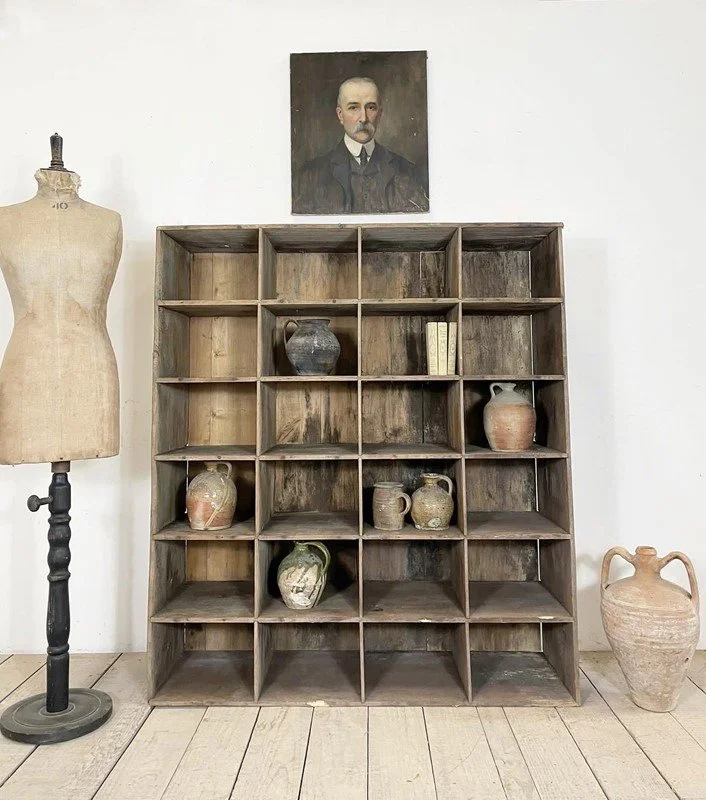 Antique French Haberdashery Pigeon Hole Unit