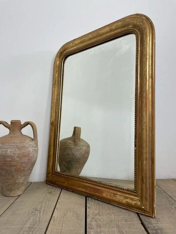 19th Century French Louis Philippe Gilt Mirror